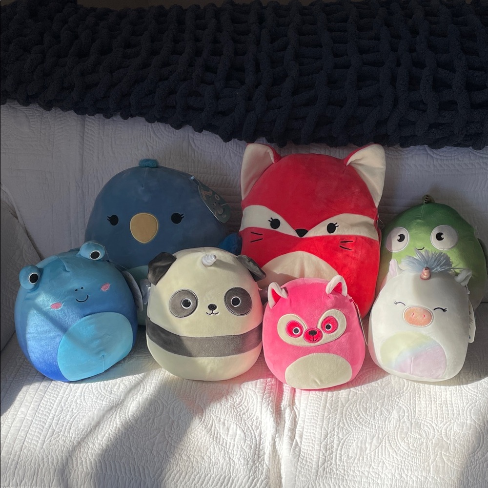 Squishmallows collection of 7 total